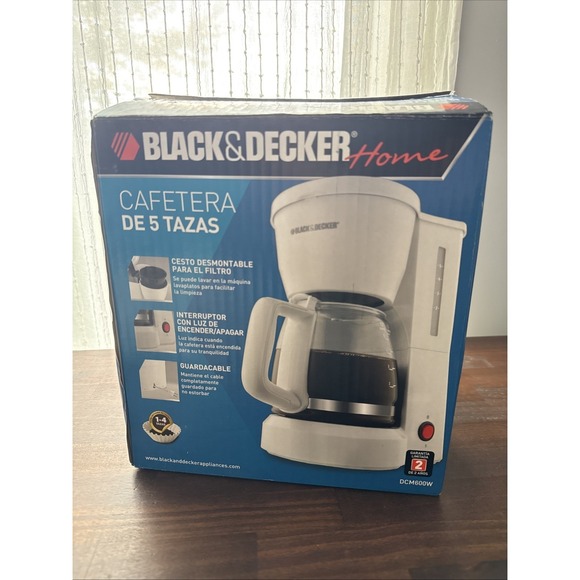 BLACK+DECKER Other - BLACK+DECKER 5-Cup Switch Coffee Maker, White, DCM600W